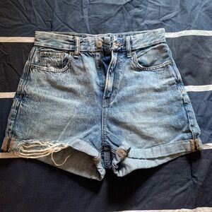 High rise shorts